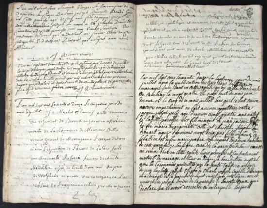 Registre de la paroisse Saint-Vaast à Béthune, 1772