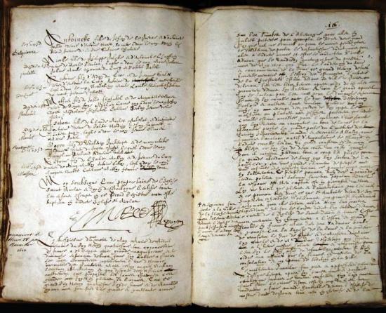 Registre paroissial de Boulogne-sur-Mer, 1610
