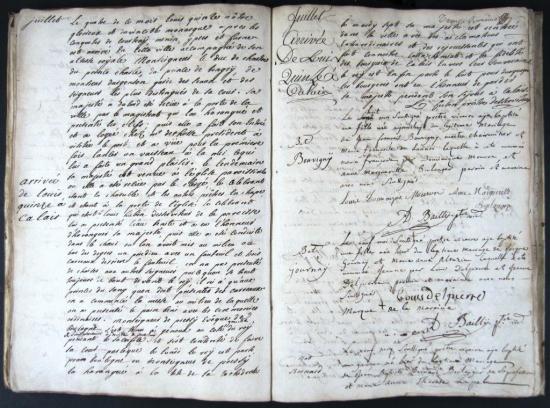 Registre paroissial de Calais, 1744