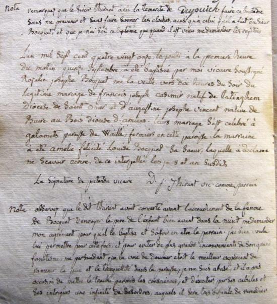 Registre d'état civil de Verchin, 1791