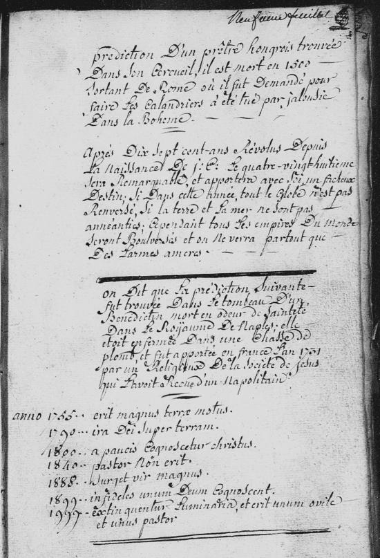 Registre paroissial de Saint-Hilaire-Cottes, 1781