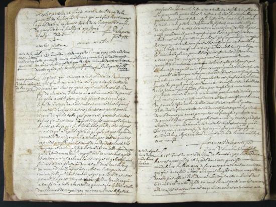 Registre paroissial de Humbert, 1709